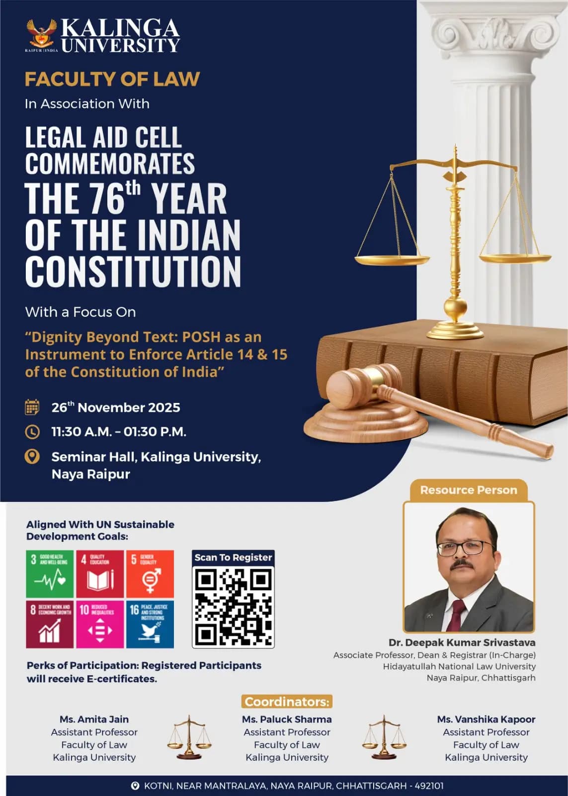 Legal Aid Cell Commemorates the 76th Year of the Indian Constitution