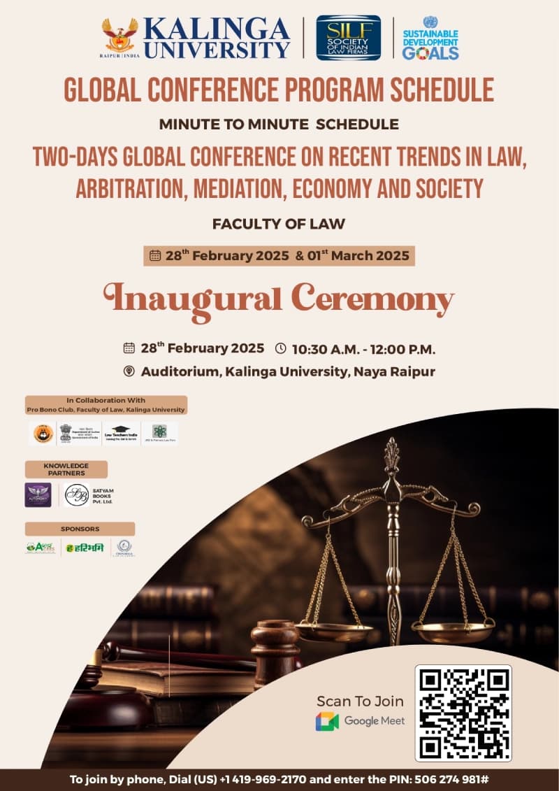 Two Days Global Conference On Recent Trends in Law